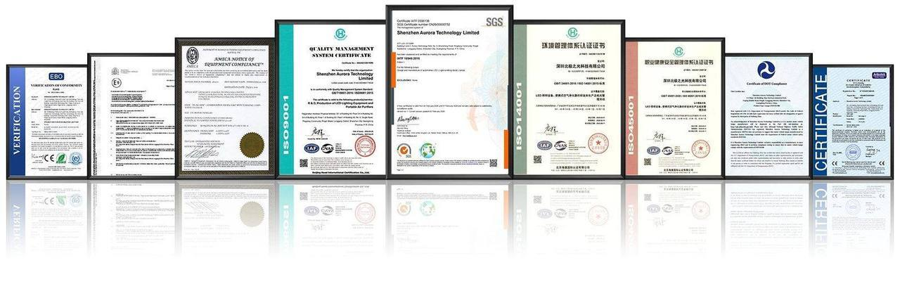 Aurora Sound Quality Management Certifications — IATF 16949, ISO 9001, ISO 14001, ISO 45001, Environmental Management, SGS verification